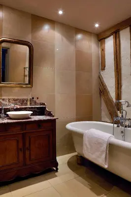 Salle de bains dans l'établissement Golf de Rebetz- Domaine de Rebetz
