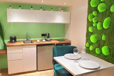 Cuisine ou kitchenette dans l'établissement suite st lo 2