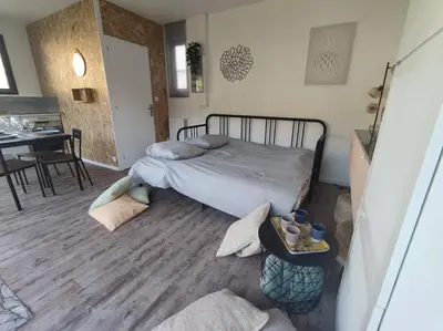 Un ou plusieurs lits dans un hébergement de l'établissement P'tit Cocon aux portes de Rouen