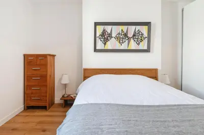 Un ou plusieurs lits dans un hébergement de l'établissement Villa The Treport - terrasses & vue mer