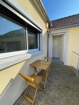 Balcon ou terrasse dans l'établissement Dépendance cosy et paisible