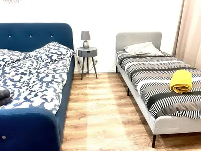 Un ou plusieurs lits dans un hébergement de l'établissement STNAHOME 60110 Perle d'Amblainville