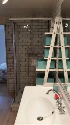 Salle de bains dans l'établissement Havre de Paix au Centre de Rouen