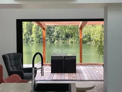 Vue sur la rivière ou le fleuve situé(e) à proximité de la maison de vacances