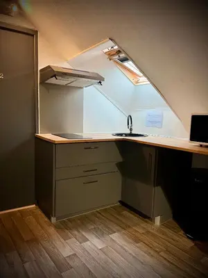 Cuisine ou kitchenette dans l'établissement Le Beau Séjour 1 - Très Elégant - Proche Aéroport