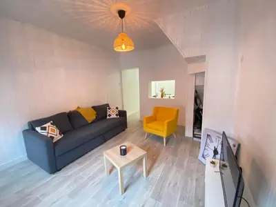 Coin salon dans l'établissement Le Green suite