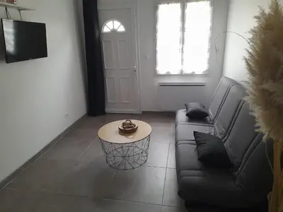 Coin salon dans l'établissement Logement à la Campagne! Entièrement indépendant