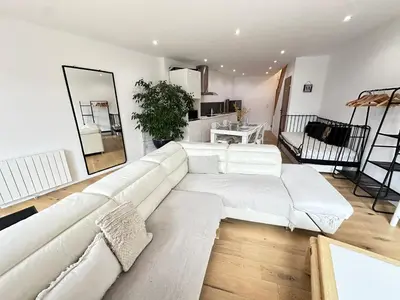 Un ou plusieurs lits dans un hébergement de l'établissement Maison 34 avec service de navette