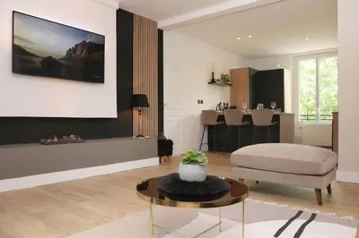 Coin salon dans l'établissement Appartement Le Perchoir by La Boîte En Plus
