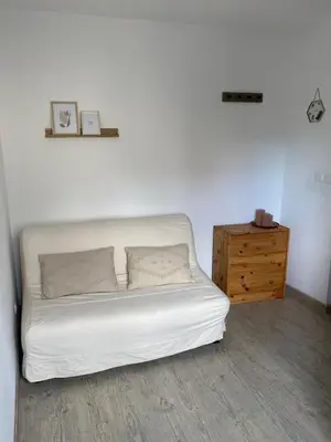 Un ou plusieurs lits dans un hébergement de l'établissement Cosy maison de ville Rouennaise