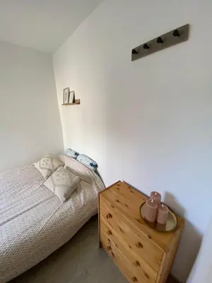Un ou plusieurs lits dans un hébergement de l'établissement Cosy maison de ville Rouennaise