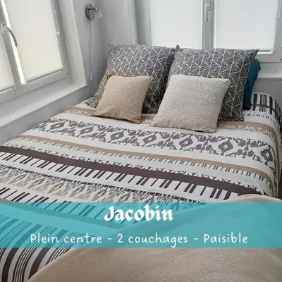 Jacobin-centre ville-paisible-2 couchages