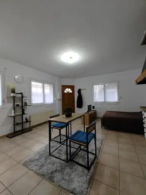 Cuisine ou kitchenette dans l'établissement Cosy Studio