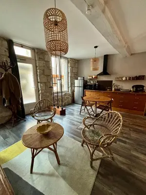 Cuisine ou kitchenette dans l'établissement Mise en Seine