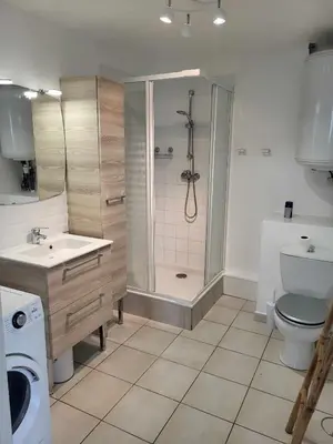 Salle de bains dans l'établissement Appartement camon