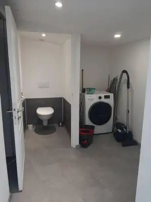 Salle de bains dans l'établissement Maison de ville à Pacy-sur-Eure, proche Giverny