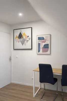 Coin salon dans l'établissement Appartement - 1 chambre - Proche Zénith & Centre