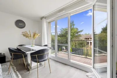 Balcon ou terrasse dans l'établissement Résidence belle air