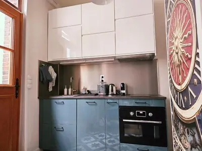 Cuisine ou kitchenette dans l'établissement L'impasse du Mail