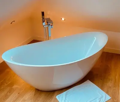 Salle de bains dans l'établissement Le Domaine Des Trois Chênes