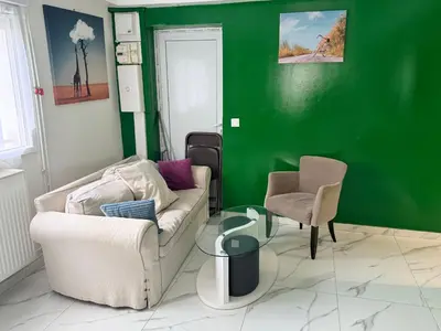 Coin salon dans l'établissement Sublime appartement T3