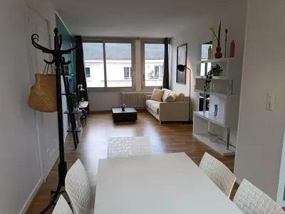 Un ou plusieurs lits dans un hébergement de l'établissement Appartement cathédrale