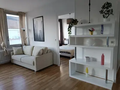 Coin salon dans l'établissement Appartement cathédrale