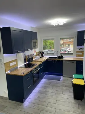 Cuisine ou kitchenette dans l'établissement Maison plain pied a Dieppe