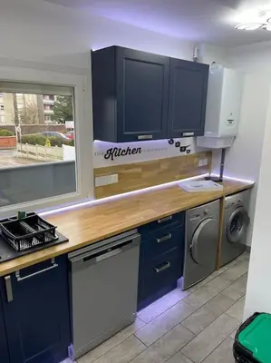 Cuisine ou kitchenette dans l'établissement Maison plain pied a Dieppe