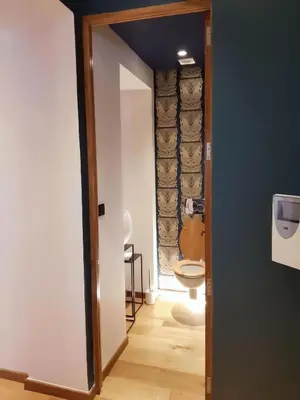 Salle de bains dans l'établissement Appartement Design Rouen-gare avec parking privé