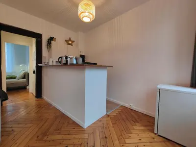 Un ou plusieurs lits dans un hébergement de l'établissement Appart'HomeCity - Rouen Marne Impressionniste