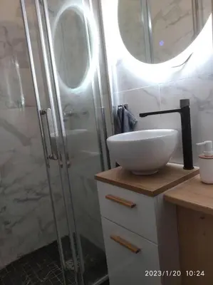 Salle de bains dans l'établissement Studio N1 plein centre ville