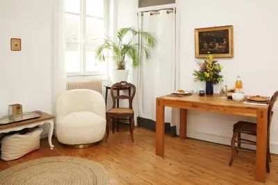 Coin salon dans l'établissement Appartements 4 vents by La Boîte En Plus