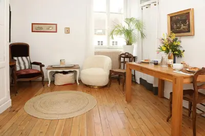 Coin salon dans l'établissement Appartements 4 vents by La Boîte En Plus