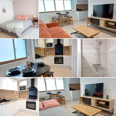 Cuisine ou kitchenette dans l'établissement Élégant, spacieux, 2 couchages, proche centre