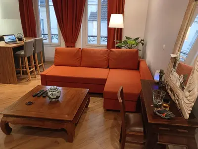 Coin salon dans l'établissement Appartement Cosy Plein Centre Ville
