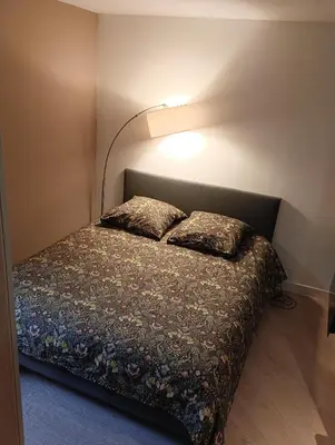 Un ou plusieurs lits dans un hébergement de l'établissement Appartement Cosy Plein Centre Ville