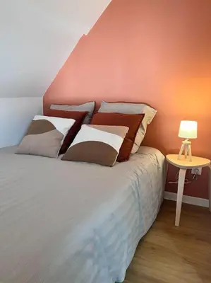 Un ou plusieurs lits dans un hébergement de l'établissement Maison Aveny Spa
