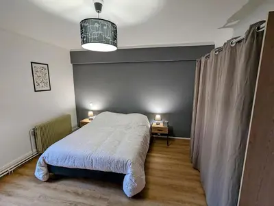 Un ou plusieurs lits dans un hébergement de l'établissement Spacieux gîte à la ferme proche Beauvais