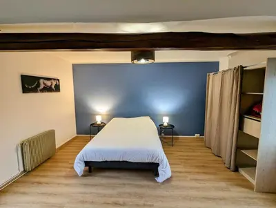 Un ou plusieurs lits dans un hébergement de l'établissement Spacieux gîte à la ferme proche Beauvais