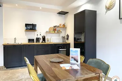 Cuisine ou kitchenette dans l'établissement Le Central Station - Proche Gare SNCF