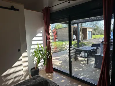 Balcon ou terrasse dans l'établissement La Ptite Maison proche Rouen