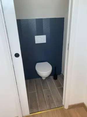 Salle de bains dans l'établissement Gîte de l'Epinay Mirabelle