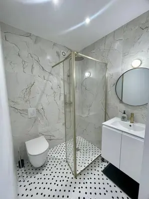 Salle de bains dans l'établissement Le Gaveau T