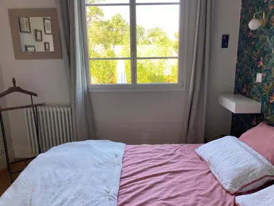 Un ou plusieurs lits dans un hébergement de l'établissement villa 7 chambres piscine 35 mn Paris