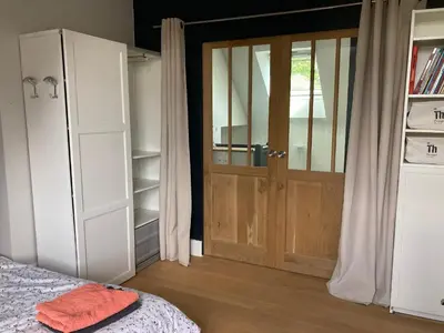 Un ou plusieurs lits dans un hébergement de l'établissement villa 7 chambres piscine 35 mn Paris