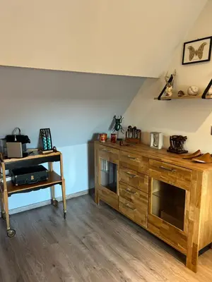 Cuisine ou kitchenette dans l'établissement Le relais du bord de seine