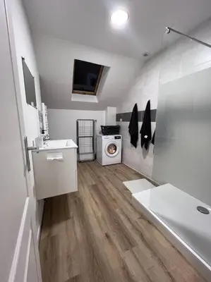 Cuisine ou kitchenette dans l'établissement Logement Friville