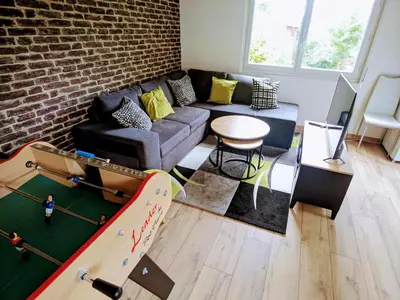 Coin salon dans l'établissement Un bol d'air frais près de Paris