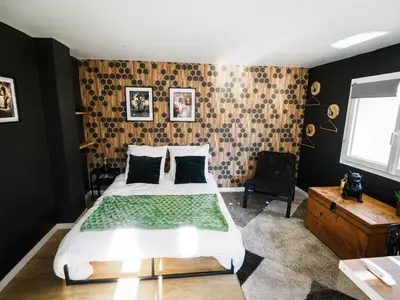 Un ou plusieurs lits dans un hébergement de l'établissement Studio Le Marais - Beauvais Sud